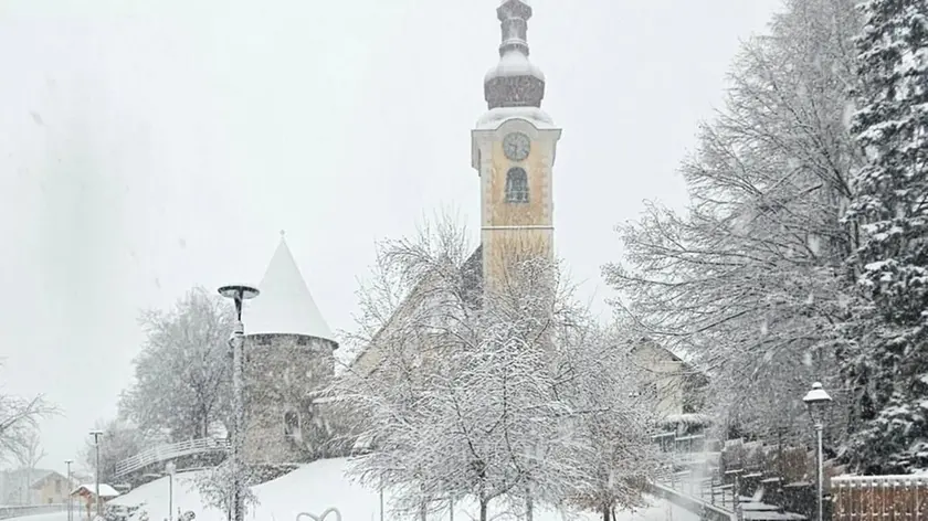Tarvisio coperta dalla neve