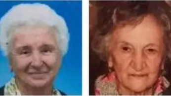 Iolanda Boggian di Pozzuolo e, a destra, Fermina Bosco di Sappada