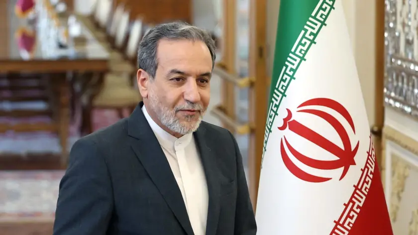 epa11565369 Iran's new Foreign Minister Abbas Araghchi arrives before his meeting with the prime and foreign minister of Qatar in Tehran, Iran, 26 August 2024. EPA/ABEDIN TAHERKENAREH