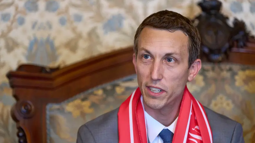 Il Presidente della Triestina calcio è l'americano Ben Rosenzweig (foto Massimo Silvano)