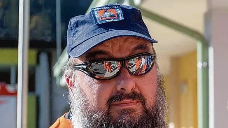 Alex Tonetto durante una delle tante iniziative organizzate dalla Protezione civile