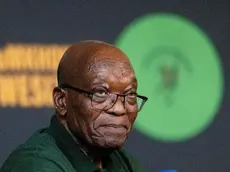 epa11032608 Former South African President and President of the ANC (African National Congress) Jacob Zuma announces the formation of a new political party in Soweto, Johannesburg, South Africa, 16 December 2023. The launch of the Umkhonto We Sizwe MK party comes months before South Africa holds its general election that will mark 30 years since the end of apartheid. The ruling ANC has lost major support due to corruption, poor service delivery and ongoing power cuts. EPA/KIM LUDBROOK