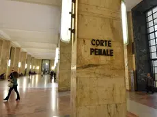Un corridoio di Palazzo di Giustizia deserto a seguito dell'astensione dalle attività giudiziarie nei giorni 2 e 3 maggio decisa dall'Unione delle Camere Penali Italiane contro la mancata attuazione della riforma penitenziaria, Milano, 2 maggio 2018. ANSA/DANIEL DAL ZENNARO