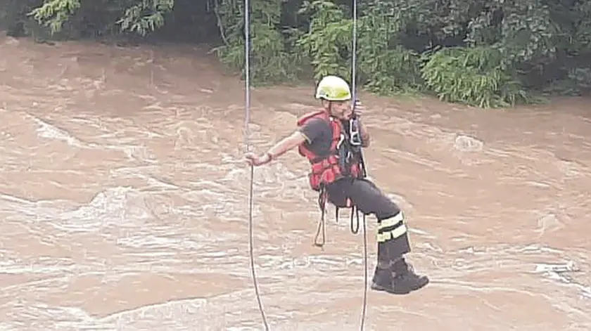 Sul ponte di Orsaria i primi ad arrivare