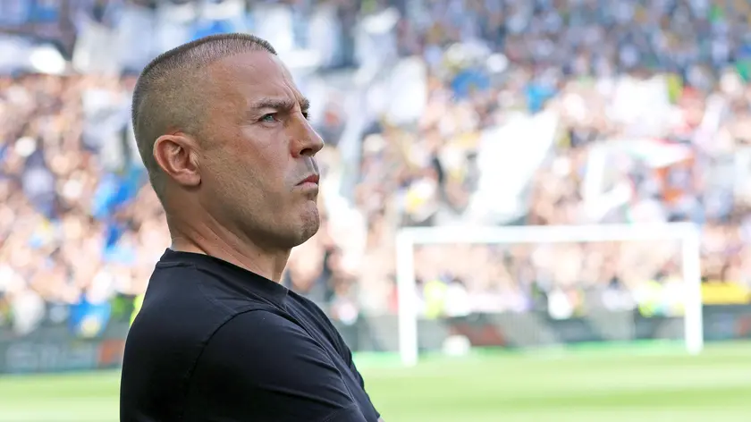 Udinese's coach Fabio Cannavaro looks on prior the Italian Serie A soccer match Udinese Calcio vs Empoli FC at the Friuli - Dacia Arena stadium in Udine, Italy, 19 May 2024. ANSA / GABRIELE MENIS