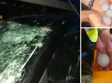 La grandine ha sfondato i vetri delle auto: ecco i danni a Mortegliano, chicchi di ghiaccio grande come palline a Carlino e Pozzuolo