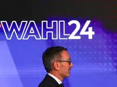 epa11626834 Chairman and top candidate of the Freedom Party of Austria (FPOe) Herbert Kickl arrives for the pre-election tv debate in Vienna, Austria, 26 September 2024. Austrian general elections will take place on 29 September. EPA/FILIP SINGER