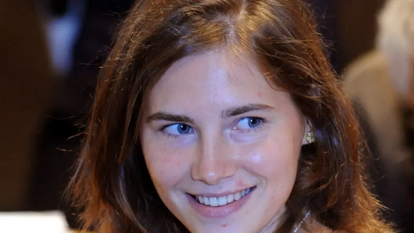 epa02840949 Amanda Knox, the US student convicted of killing her British flatmate in Italy three years ago, smiles as she attends a trial session in Perugia 25 July 2011. The appeal by Knox against her conviction for the 2007 murder of British student Meredith Kercher resumed in Italy on 25 July, with Knox telling a key witness to "tell the truth", after he insisted she was guilty. EPA/PIETRO CROCCHIONI