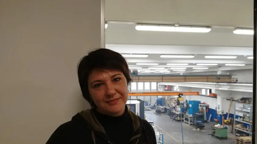 Erica D’Andrea, contitolare della Omeg lavorazioni meccaniche