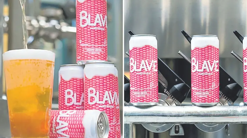 La birra Blave in rosa