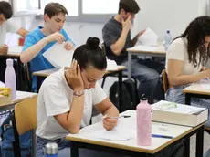 esami di maturitˆ allÕIstituto Tecnico Itis di Bresscia 19 giugno 2024. Ansa Filippo Venezia
