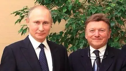 Pittaro con il presidente Putin a San Pietroburgo nel dicembre 2016