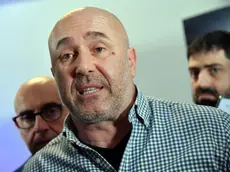 Il Segretario nazionale di Alternativa Popolare Stefano Bandecchi durante la conferenza stampa presso l'aula magna dell'Universita' Unicusano, Roma, 03 maggio 2024. ANSA/FABIO CIMAGLIA
