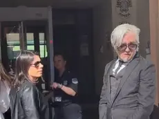Morgan assolto nel processo per diffamazione intentato dal cantautore Bugo. Tribunale di Imperia, 2 luiglio 2024. ANSA/Alice Spagnolo