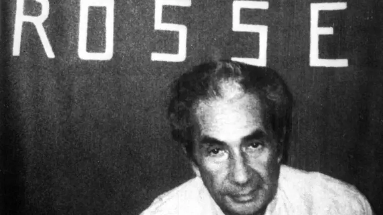 La foto di Aldo Moro scattata dalle Brigate Rosse e diffusa il 20 aprile 1978. ANSA