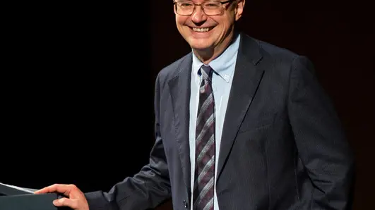 Udine, 20-10-2019 - Teatro Nuovo Giovanni da Udine - ALESSANDRO BARBERO: NAPOLEONE E L’ARTE DELLA GUERRA LEZIONI DI STORIA - ROMANZI NEL TEMPO una collaborazione EDITORI LATERZA e FONDAZIONE TEATRO NUOVO GIOVANNI DA UDINE Alessandro Barbero insegna Storia medievale presso l’Università del Piemonte Orientale, sede di Vercelli - Foto © 2019 Alice BL Durigatto / Phocus Agency