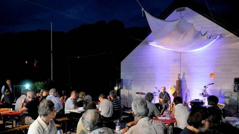 Stella di Tarcento, 09-08-2013 - Stella in Agosto - Intervento di Paolo Medeossi e Musica di Aldo Sbadiglio e la famiglia ananas in vacanza a Dresda - Foto Alice BL Durigatto © 2013