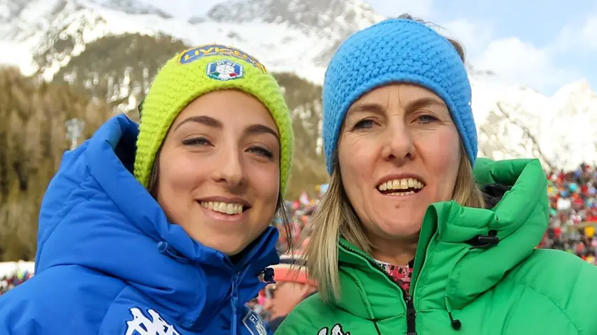 Nadia Fontana, 53 anni con la figlia Lisa Vittozzi, 29 che al Mondiale ha già vinto tre medaglie (Foto Solero)