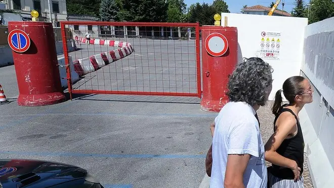 Udine 17 Agosto 2013. Animata conferenza stampa del PD sul parcheggio di Piazza Primo Maggio. Telefoto Copyright Petrussi Press Diego Petrussi