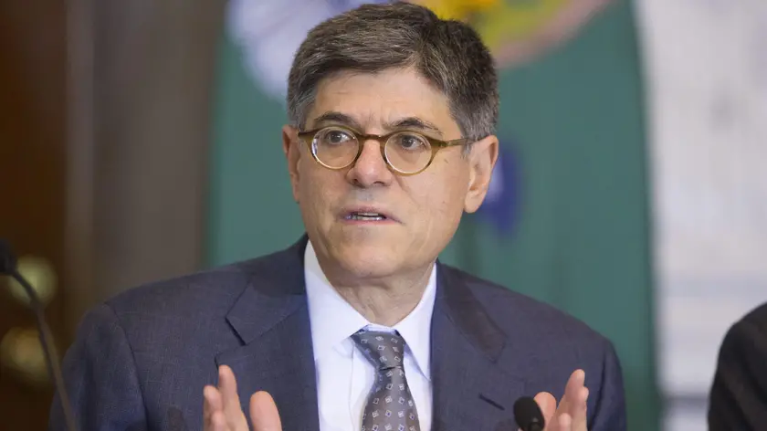 epa05615847 US Treasury Secretary Jack Lew delivers remarks at a public meeting of the Financial Literacy and Education Commission (FLEC), at the Treasury Department in Washington, DC, USA, 03 November 2016. The meeting discussed new findings for youth financial capability and the FLEC National Strategy for Financial Literacy Update for 2016. EPA/MICHAEL REYNOLDS