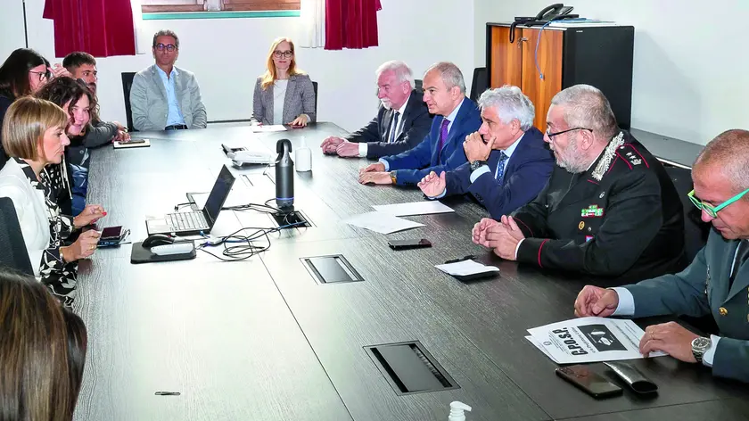 Il Comitato per la sicurezza e l’ordine pubblico in una riunione dell'1 ottobre 2024