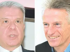 A sinistra l’Ad di Sparkasse, Nicola Calabrò, e l’ex governatore Fvg, Riccardo Illy