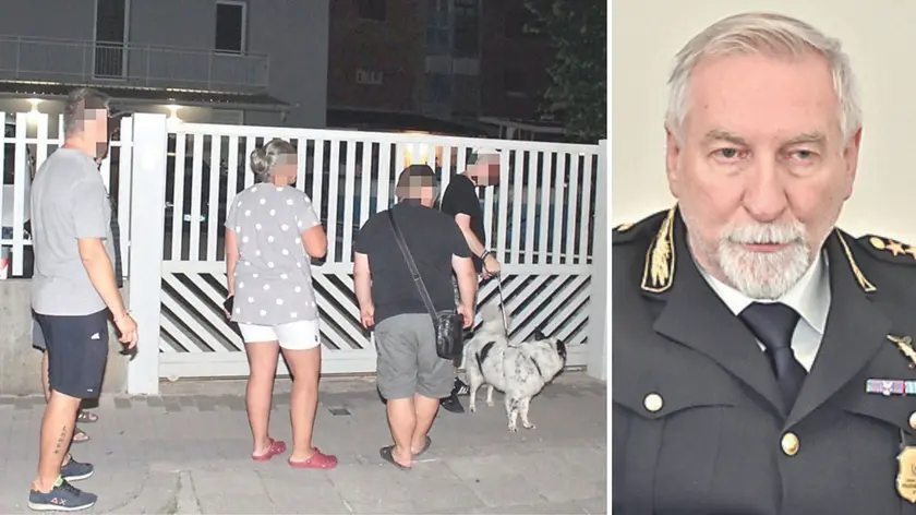 Pattugliamenti serali dei residenti a Sant'Osvaldo, a destra il comandante Eros Del Longo