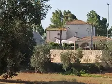 La masseria di Ceglie Messapica, in Puglia, dove la premier Giorgia Meloni sta trascorrendo le vacanze, 21 agosto 2023. ANSA/ DANILO SANTORO