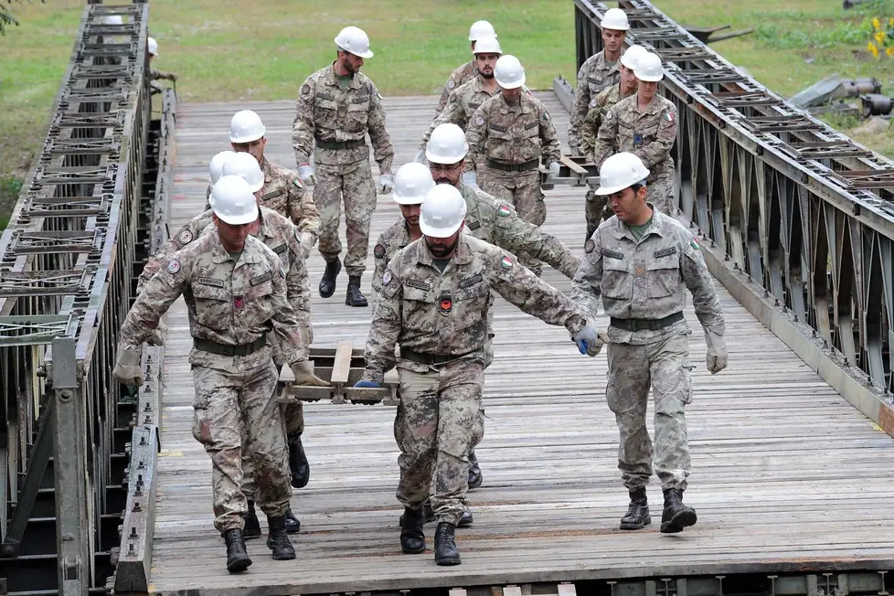 Udine 25 Settembre 2014. Esercitazione esercito al Cormor. © Petrussi Foto Press Srl Udine