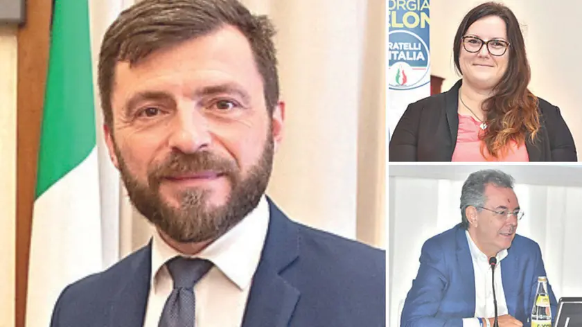 A sinistra Walter Rizzetto, a destra in alto Nicole Matteoni e in basso Pizzimenti