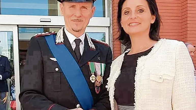Il colonnello Antonio Dibari con la moglie Vannia Gava, viceministro