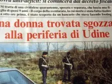 La pagina del Messaggero Veneto dedicata all'assassinio di Marina Lepre