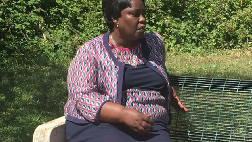 Una immagine di Marie Therese Mukamitsindo tratta dal profilo Facebook della Cooperativa Karibu. E' indagata dalla procura di Latina Marie Therese Mukamitsindo, la suocera del deputato di Alleanza Verdi e Sinistra Aboubakar Soumahoro, coinvolta nell'inchiesta sulla gestione di due cooperative che si occupano di migranti in provincia di Latina. Il fascicolo della procura, secondo quanto si apprende, è stato aperto per l'ipotesi di malversazione. FACEBOOK COOPERATIVA KARIBU +++ ATTENZIONE LA FOTO NON PUO' ESSERE PUBBLICATA O RIPRODOTTA SENZA L'AUTORIZZAZIONE DELLA FONTE DI ORIGINE CUI SI RINVIA+++