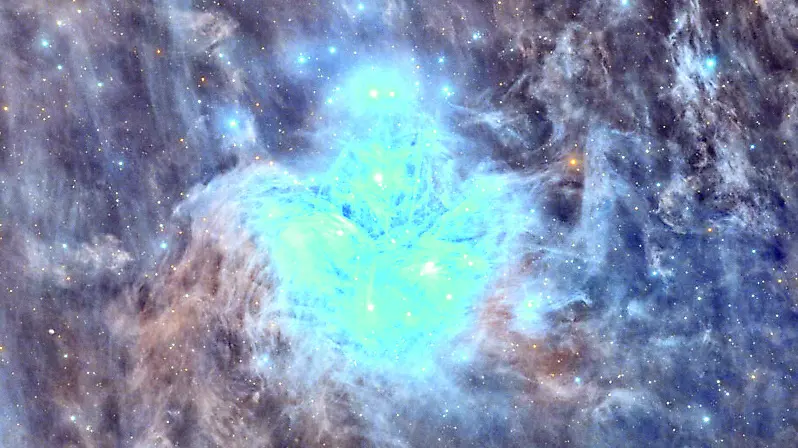 L’immagine delle Pleiadi realizzata da Francesco Pelizzo e pubblicata sul sito Apod della Nasa