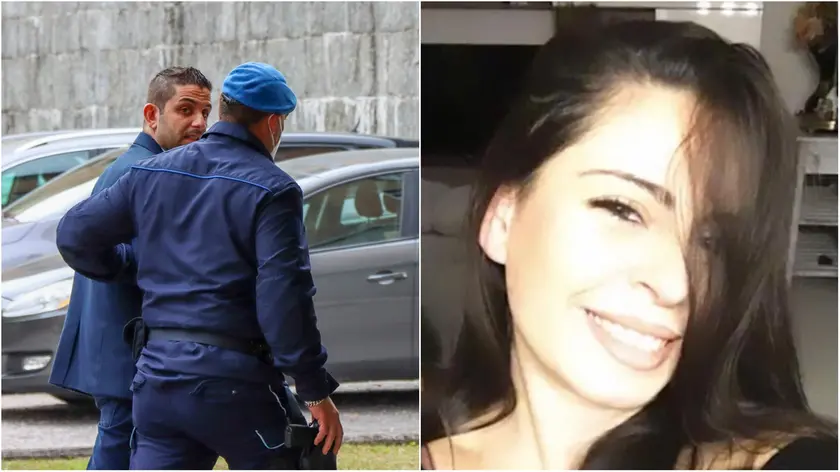 Giuseppe Forciniti, condannato a 22 anni di reclusione e, a destra, la vittima Aurelia Laurenti