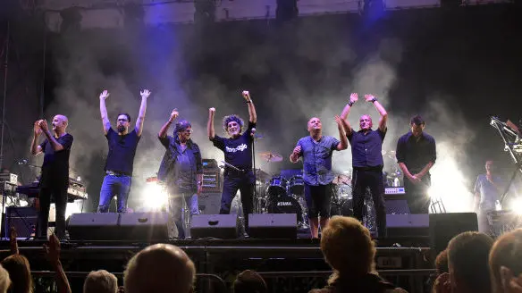 Lignano Sabbiadoro, 03/08/2016 - Arena Beach - PFM - All the best - Franz di Cioccio - Lucio Fabbri - Marco Sfogli - Roberto Gualdi - Patrick Djivas - Alessandro Scaglione - Alberto Bravin - Foto Luca d'Agostino/Phocus Agency © 2016
