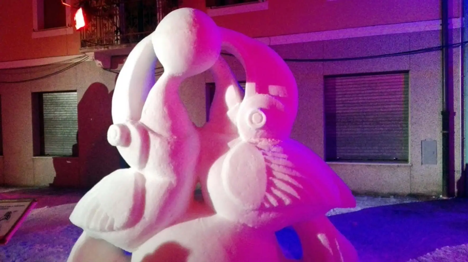 Pontebba 20 gennaio 2019. Sculture di Ghiaccio. © Foto Petrussi