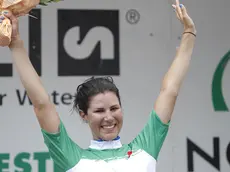 Foto Belen Sivori/LaPresse.27/06/2015 Torino, Italia.Sport.Campionati italiani di ciclismo.Nella foto: arrivo Donne Elite, Elena Cecchini vincitore..Photo Belen Sivori/LaPresse.27/06/2015 Turin, Italy.Sport.Italian cycling championships.In the pic: Donne Elite, Elena Cecchini winner