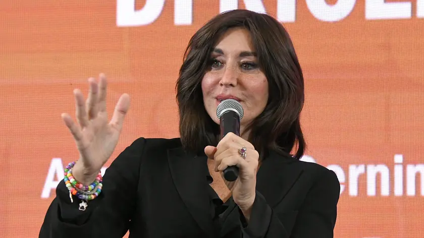 La Ministra dell'Universita'e della Ricerca, Anna Maria Bernini,durante il Festival dell'Economia di Trento sul tema:Obiettivo internaziolizzazione di ricerca e formazione TRENTO 25 MAGGIO 2024 ANSA/ PAOLO PEDROTTI