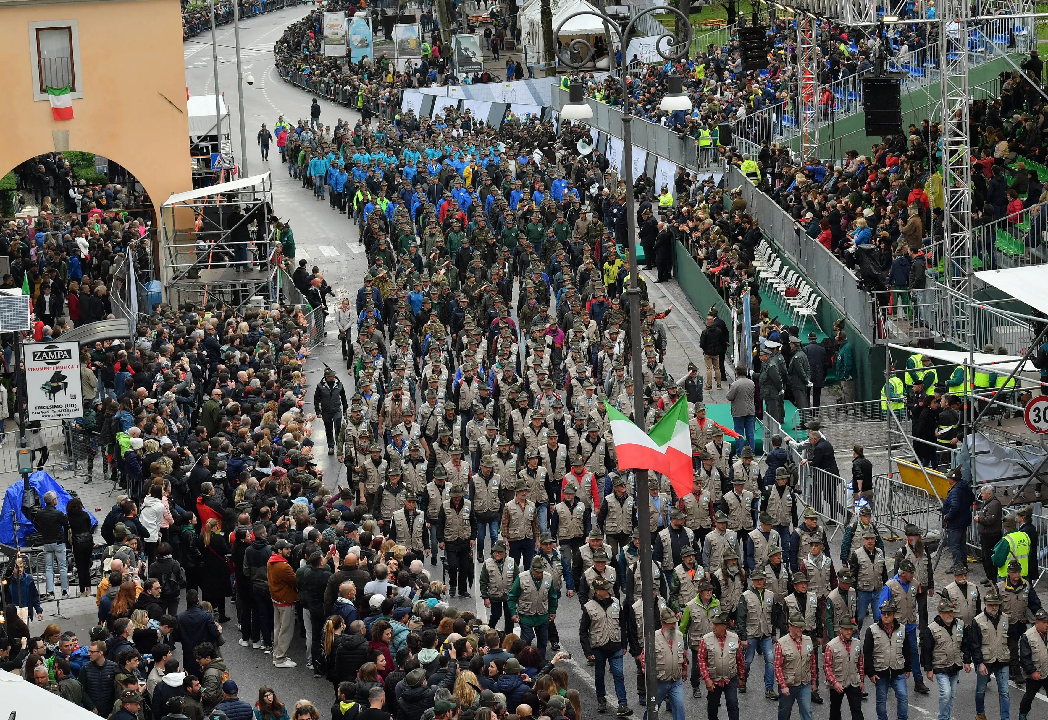Udine 14 Maggio 2023. Sfilata Adunata Alpini. © Foto Petrussi