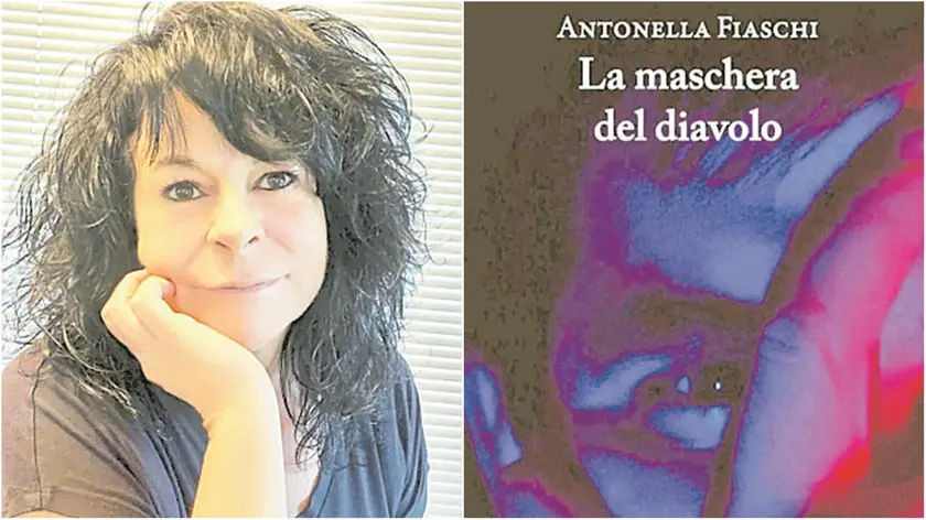 La scrittrice Antonella Fiaschi e la copertina del libro