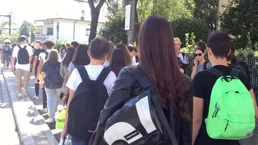 Udine 12 Settembre 2019. Primo giorno di scuola al Malignani. © Foto Petrussi