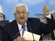 epa06951531 Palestinian President Mahmoud Abbas 'Abu Mazen' delivers a speech during the opening of a two-day convention of the Palestine Liberation Organization (PLO) Central Council, at his presidential compound in the West Bank town of Ramallah, 15 August 2018. EPA/ATEF SAFADI