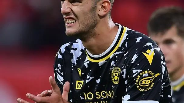 Lorenzo Lucca all’andata segnò il gol del pareggio (fotolapress)