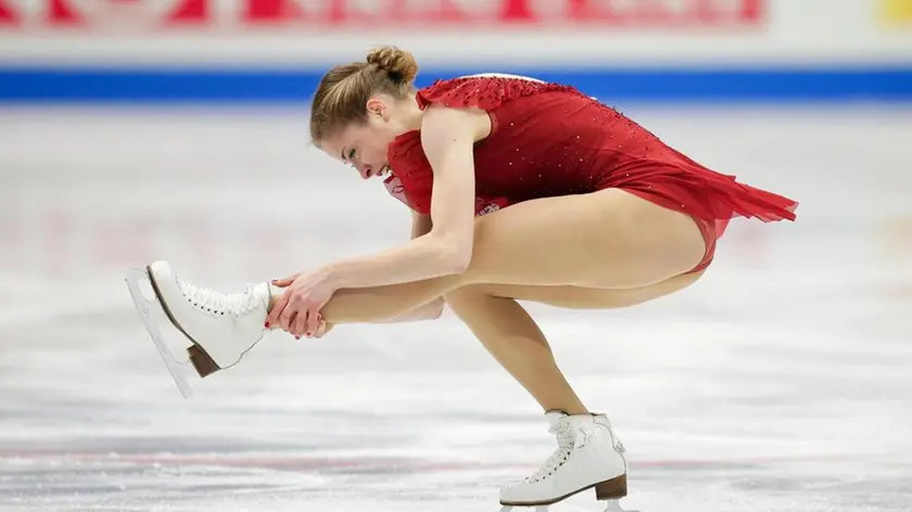Carolina Kostner of Italy performs during the Ladies Short Program of the 2018 ISU World Figure Skating Championships at the Mediolanum Forum in Assago (Milano), Italy, 21 March 2018. ANSA/Roberto Bregani
