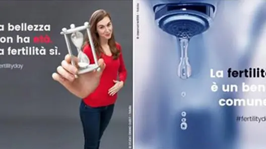 Due delle immagini che rappresentano la campagna sul Fertility Day lanciato dal ministro della Salute Beatrice Lorenzin, Roma, 1 Settembre 2016. ANSA/ WEB