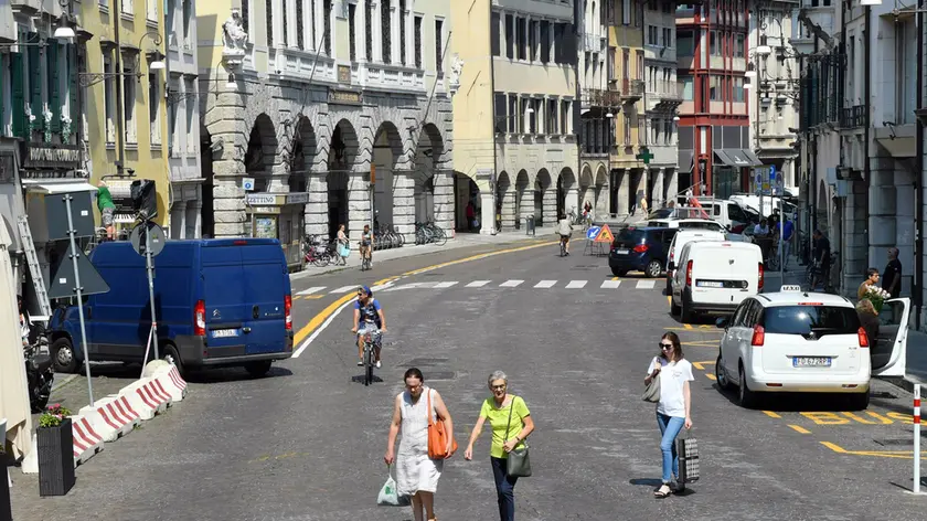 Udine 2 Agosto 2018. Via Mercato vecchio. © Foto Petrussi