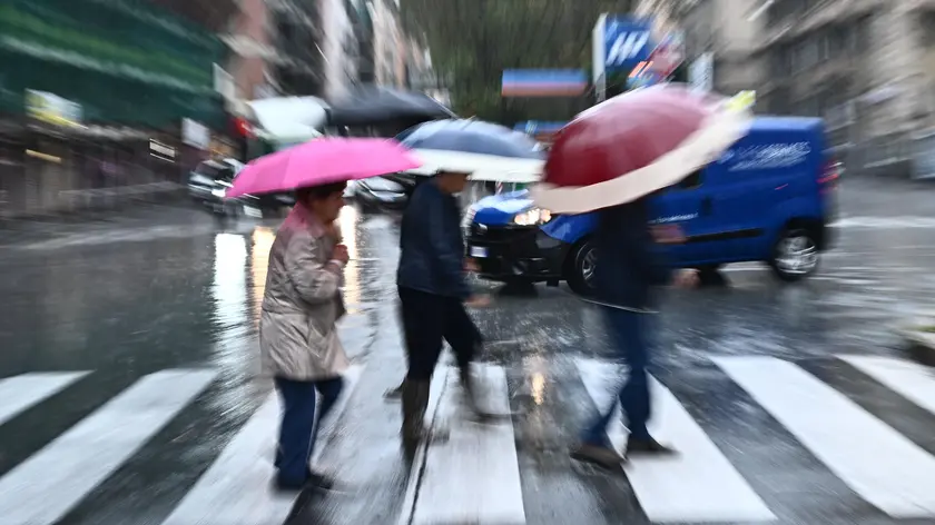 Heavy rain during the night which caused flooding in the Tigullio area. It is raining in Genoal, but there are no inconveniences, Genoa, 24 October 2023. ANSA/LUCA ZENNARO