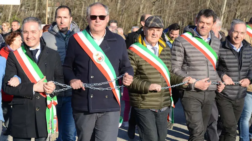 Gemona 13 Marzo 2016 protesta ospedale Foto Petrussi Turco Massimo