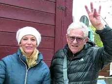 Vincenzo Lisetto con la presidente della Pro Lorena Bin